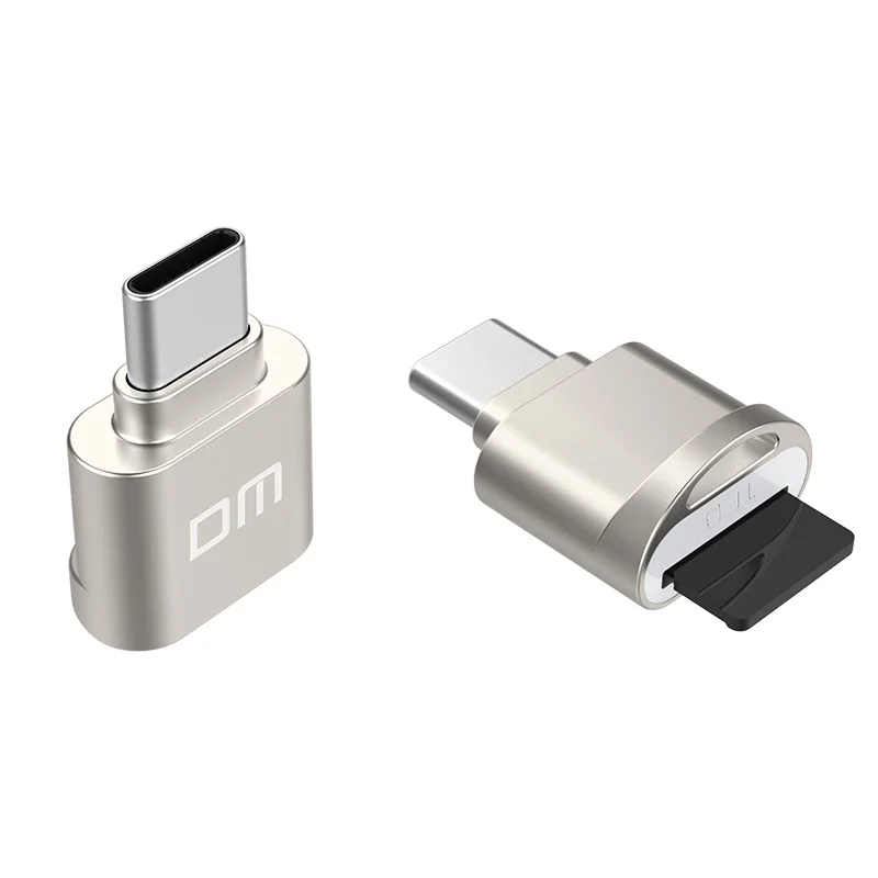 

DM Mini Type C usb3.1 CR007 Micro SD TF Memory card reader for Macbook or smartphone with type c interface