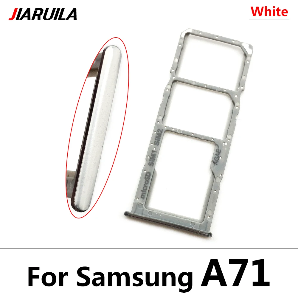 SIM-Karten fach für Samsung A12 A31 A51 A71 A125F Dual Micro SIM-Kartens teck platz Fach halter SD-Kartenleser Teile – Detail 2