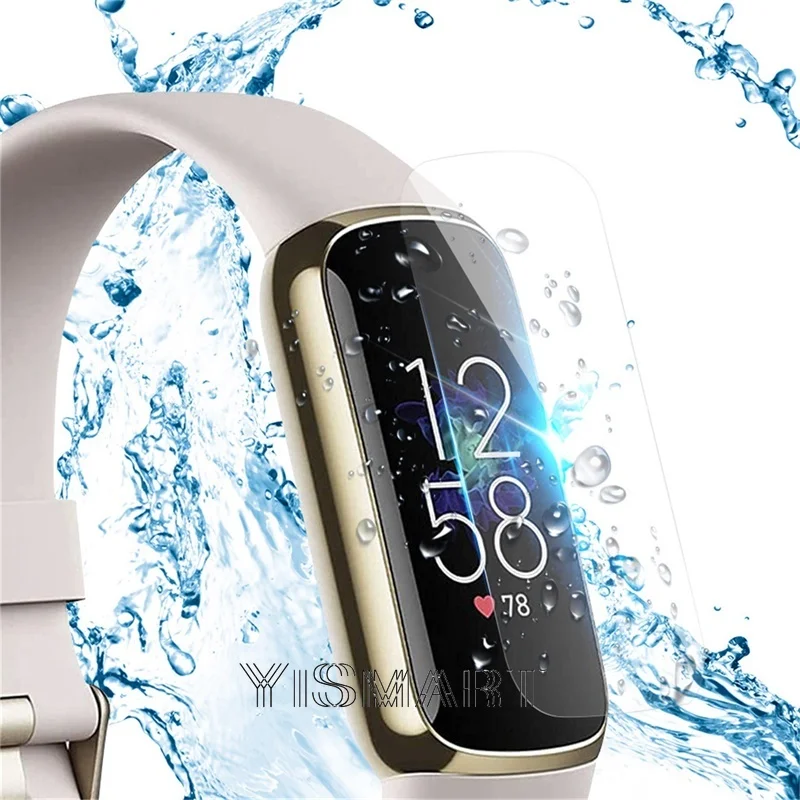 Miękka TPU przezroczysta folia ochronna dla Fitbit Luxe Band inteligentna opaska na rękę zabezpieczenie ekranu ochrona Smartwatch