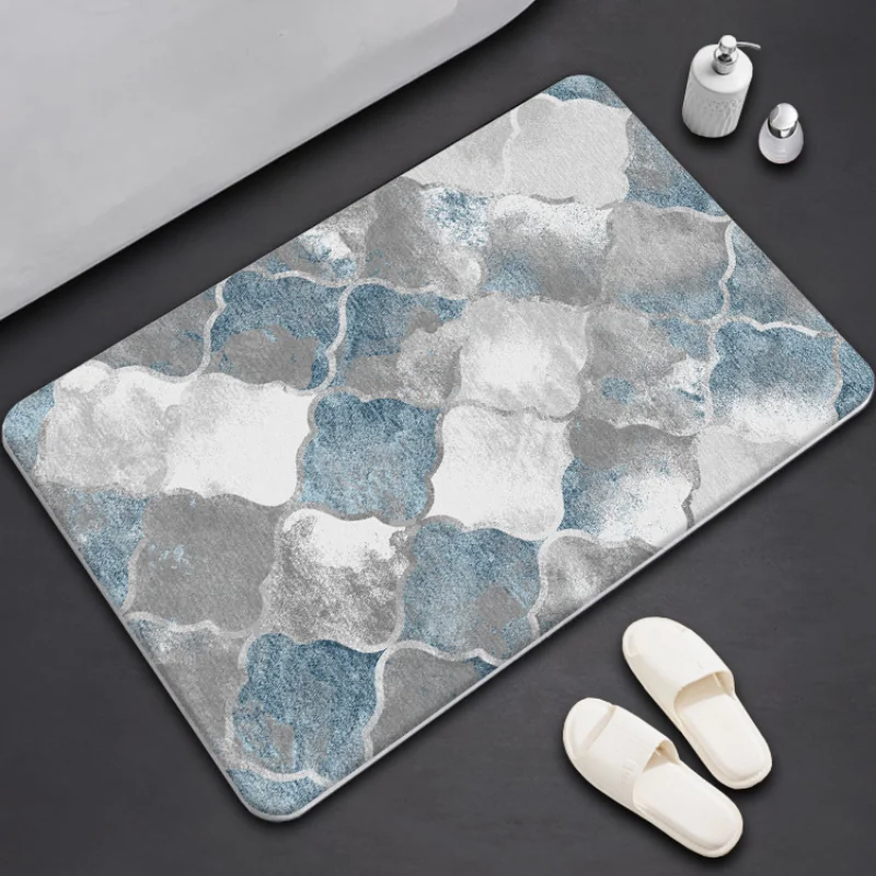 

Diatom Ooze Bathroom Absorbent Mat Door Mat Bathroom Shower Room Doorway Mat American Non-Slip Quick-Drying Floor Mat