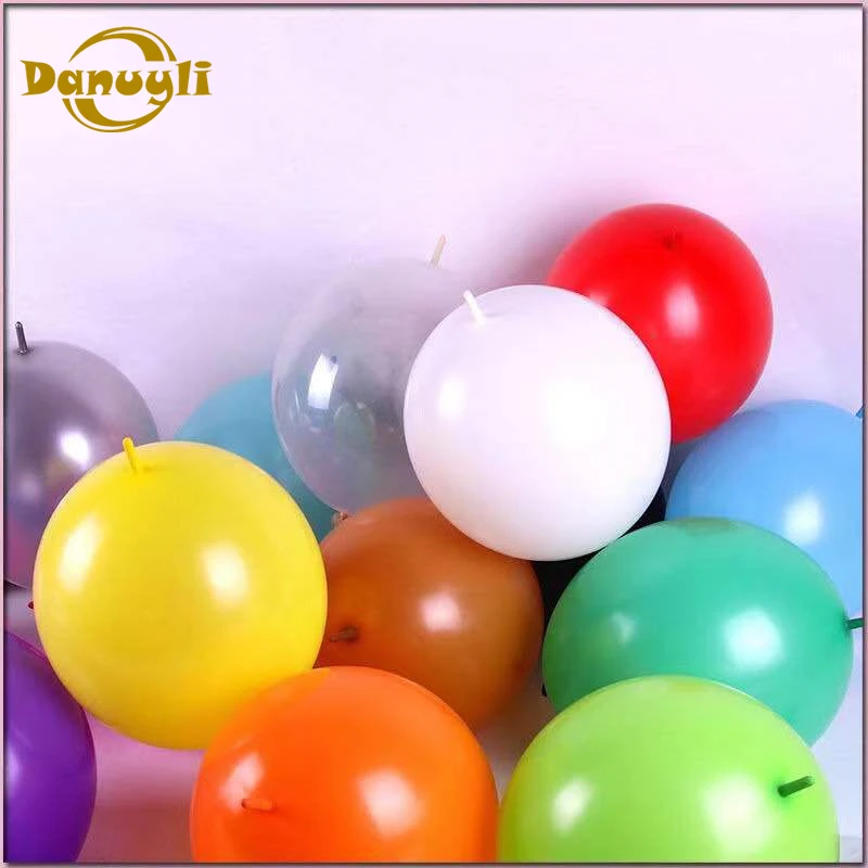 Birthday balloons 6 inch tail link Latex Helium balloon Thickening Pearl party balloon Party Ball kid child toy wedding