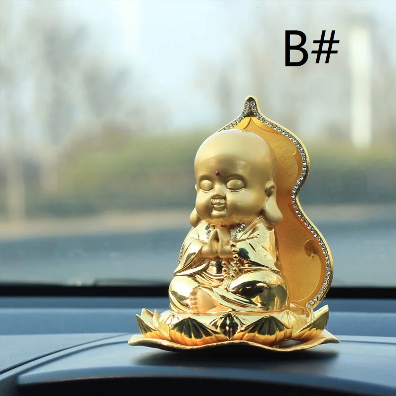 The little monk lotus Buddha perfume seat incense car decoration