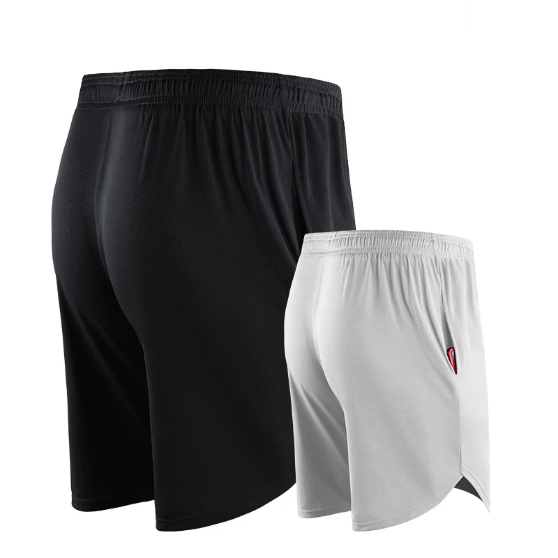 Men Sports Shorts Compression Bottoms Fitness Gym Clothing Training Tights Jogging Cycling Running 2-in-1 Shorts with Liner