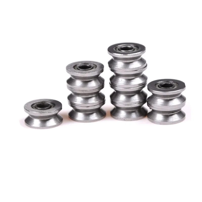 10pcs 624VV V Groove Deep Groove Ball Bearing Traces Walking Guide Rail Bearing New