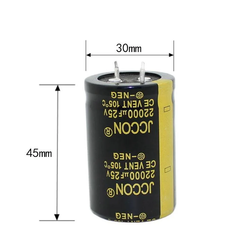 25 v22000uf JCCON klakson aluminiowy kondensator elektrolityczny o objętości 30x4 5 wzmacniacz Audio Audio