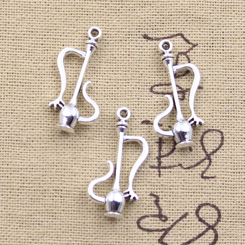 20pcs Charms Kettle 27x15mm Antique Silver Color Pendants DIY Crafts Making Findings Handmade Tibetan Jewelry