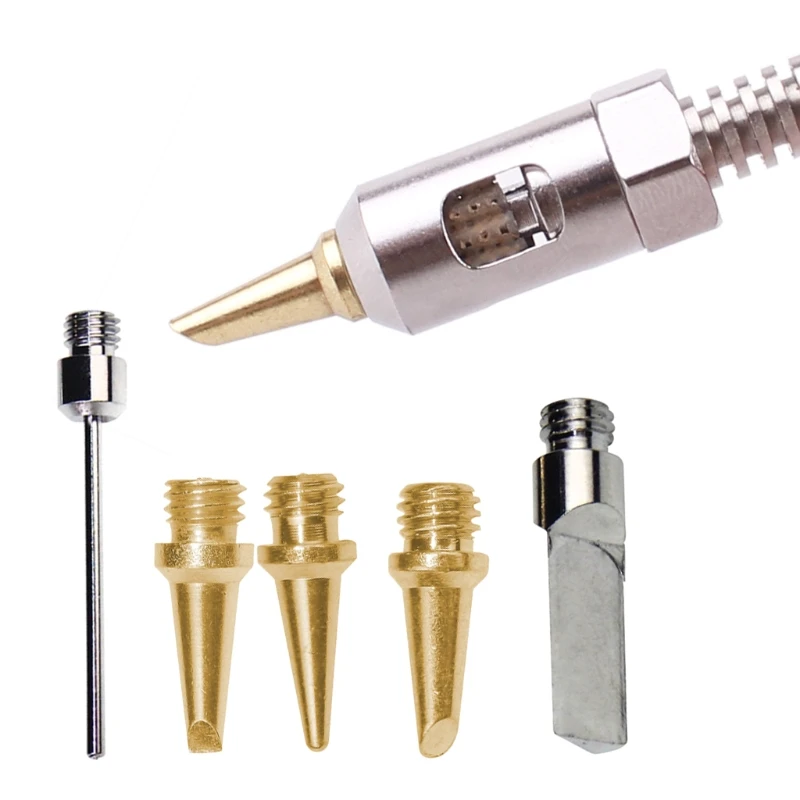 5pcs/set Butane Gas Soldering Iron Kit Welding Kit Torch Pen Tool for HS-1115K