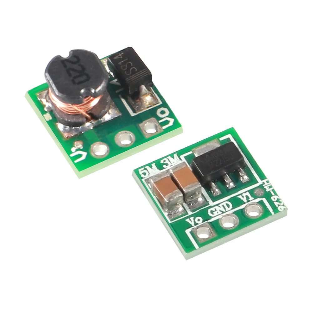 1pcs  0.9-5V To 5V DC-DC Step-Up Power Module Voltage Boost Converter Board 1.5V 1.8V 2.5V 3V 3.3V 3.7V 4.2V To 5V