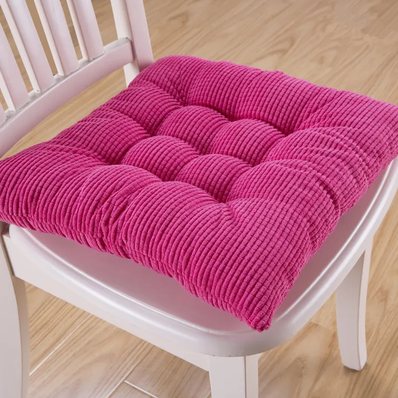 

8 Colors 40*40cm Chair Cushion Back Cushion Home Decoration Throw Pillow Comfortable Sofa Hotel Car Seat Pad Buttocks Cushions