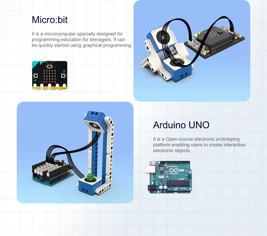 Bausteinsensormodul-Kit mit Ultraschall-Infrarot-Lichtsensor-Sound, kompatibel mit MicroBit V2 V1.5 Raspberry Pi Pico – Detail 9