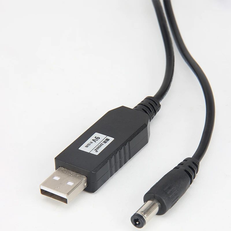 Внешний аккумулятор Zhenfa, одноблочный адаптер питания, 9 В, 1 А, USB-кабель, от 5 В до 9 в