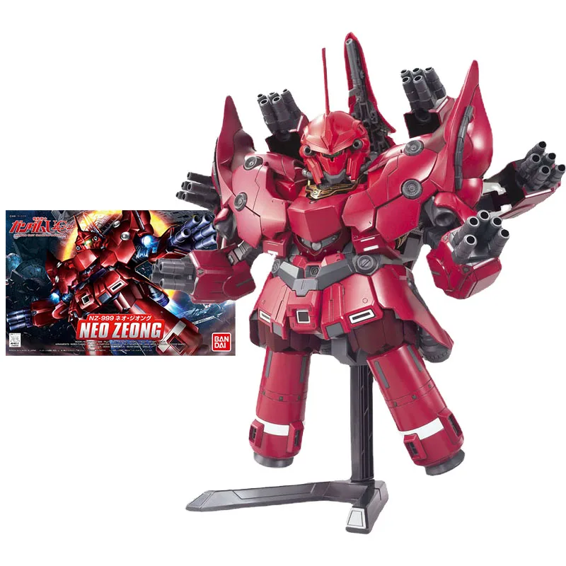 Bandai Gundam Model Kit Animation Figure SD BB NZ-999 Senshi Neo Zeong Genuine Gunpla Model Action Toy Figure Toys for Children