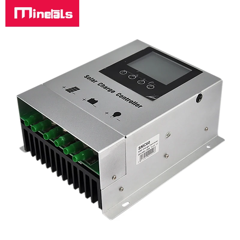 Controlador 12v 24v 48v 30a 40a 50a 60a pwm controlador de carga solar com display lcd para chumbo ácido