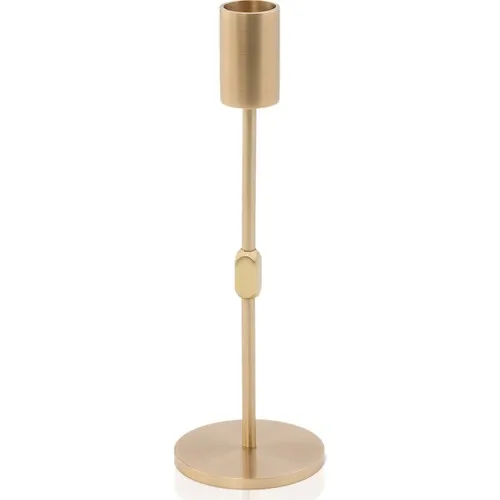 Lukrea Brass Cylinder Candlestick Paris Small Size