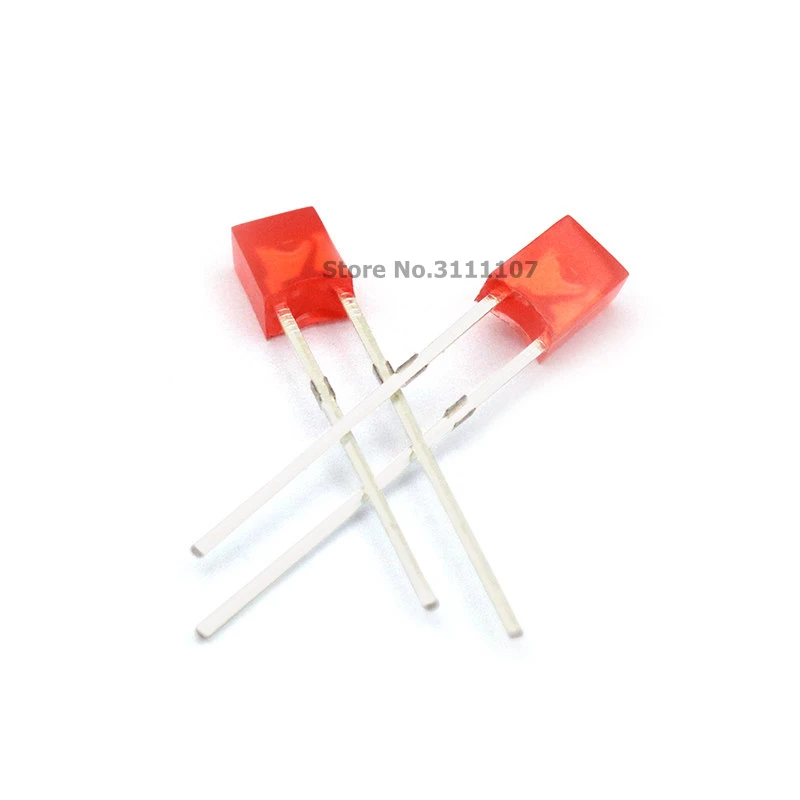 

100PCS/LOT 2X3X4 Square LED Red light-emitting diode 2*3*4mm LED Diode