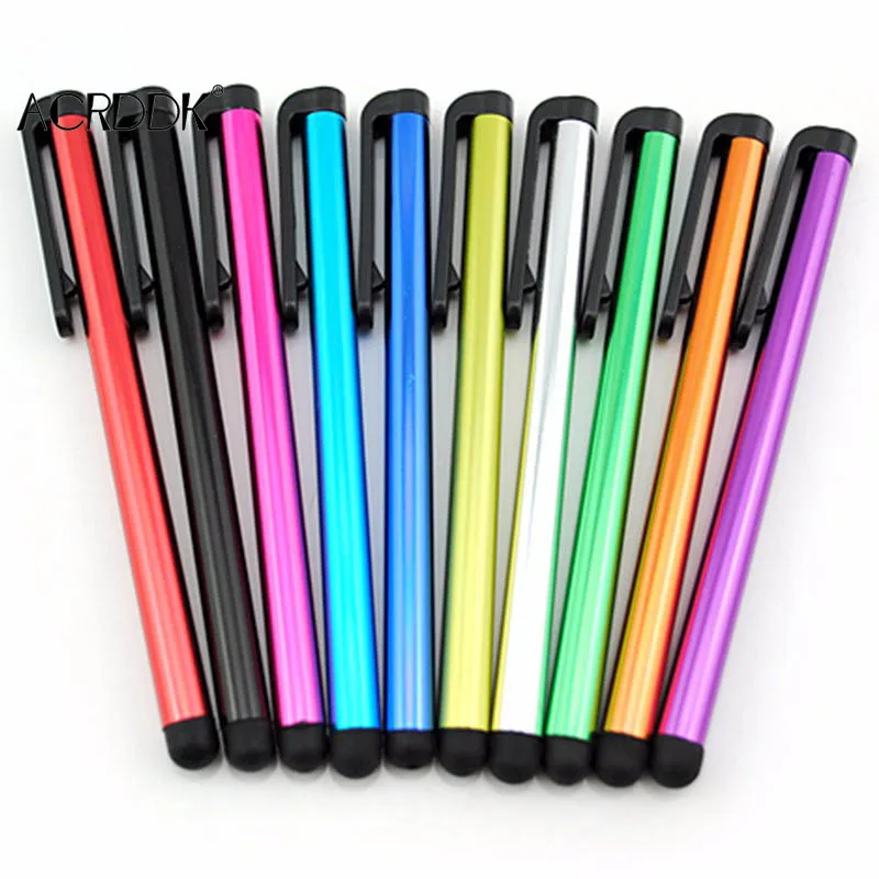 3/6/9Pcs Capacitive Touchscreen Stylus Pen for iPhone iPad Huawei Smart Phone Tablet PC Mobile Phone Accessories Random Color