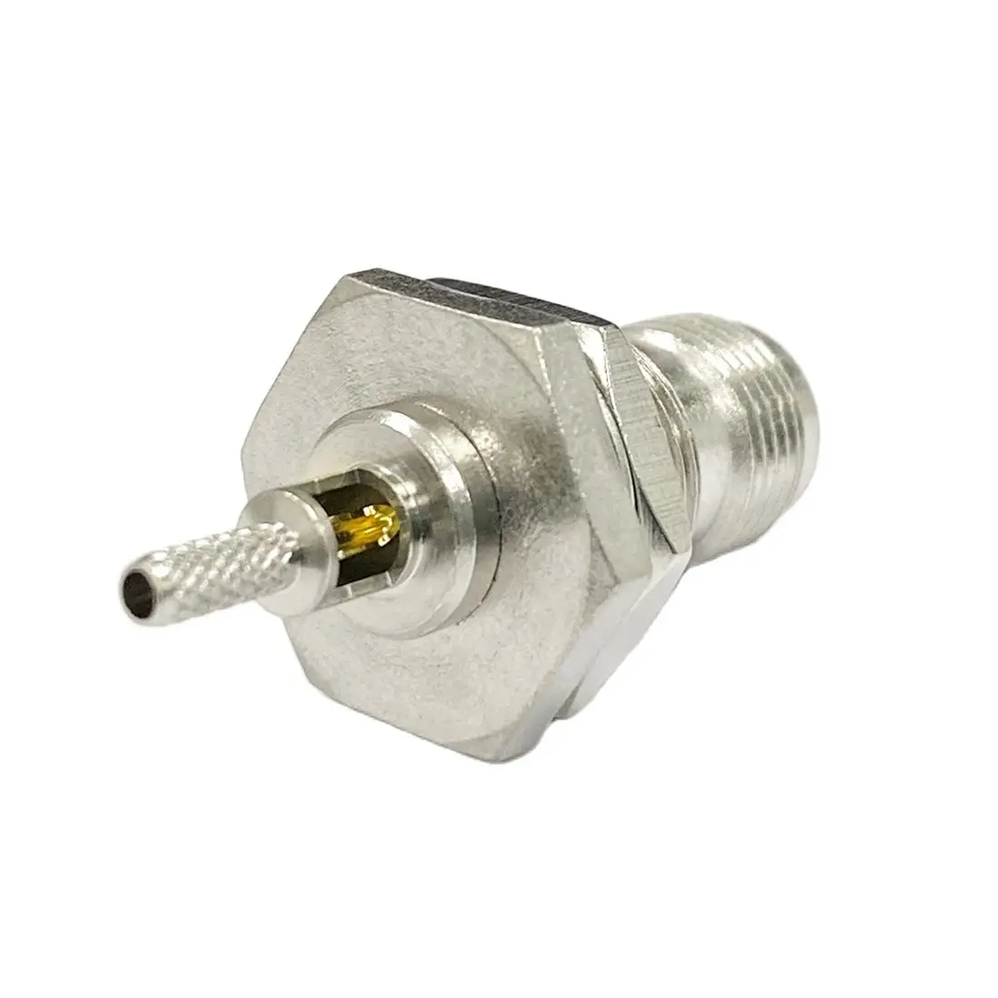 1pc TNC Female Jack Nut RF Coax Convertor Connector Crimp  RG316 RG174 LMR100 Straight Nickelplated New Wholesale