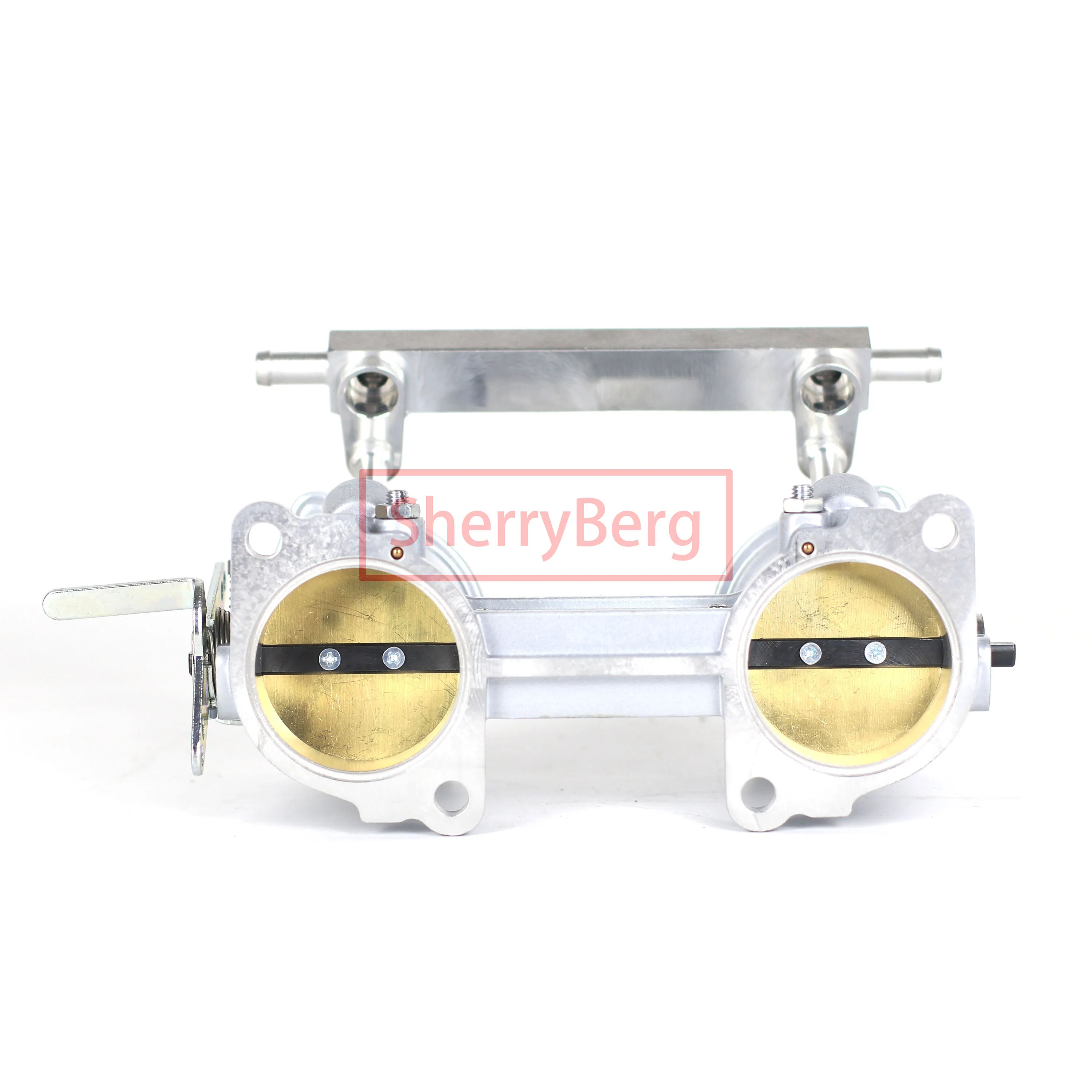 SherryBerg 50MM 50IDA TBS Throttle Bodies For Jenvey IDA Style Carb Carburetor 84mm Tall 50mm Rep. Weber & Dellorto W Fuel Rail