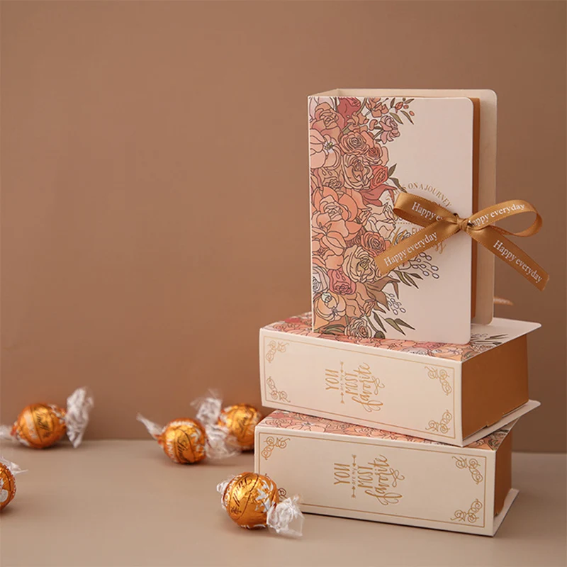 Creative Book Wedding Candy Box With Souvenir Gift Packaging Box Birthday And New Year Celebration Baby Shower Party Gift Bag