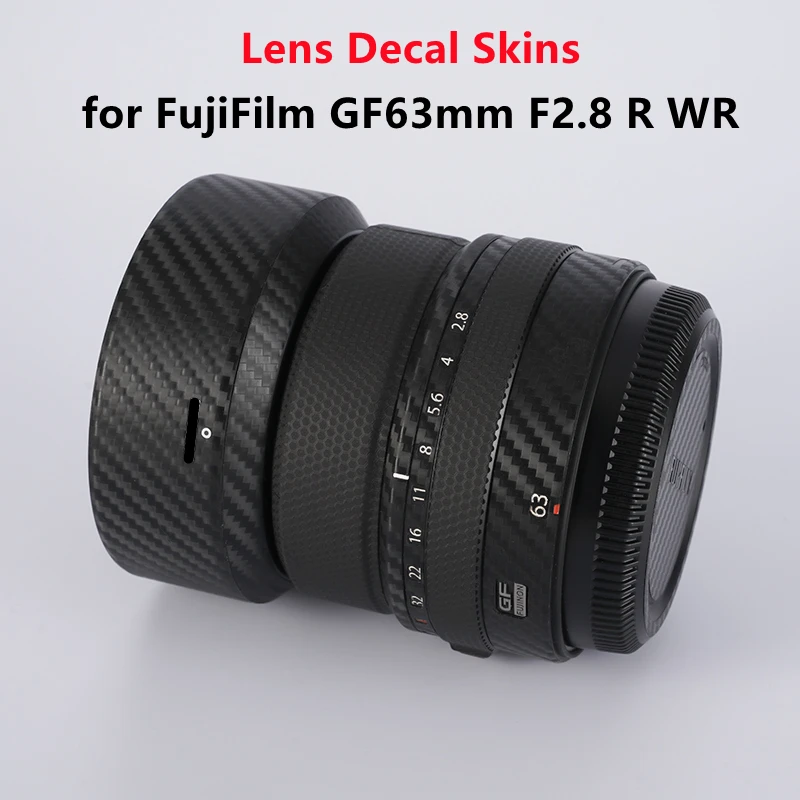 Fuji GF63 F2.8 / 63f2.8 Lens Cover Skin For Fujifilm Fujinion GF63mm F2.8 R WR Lens Decal Protector Coat Wrap Sticker Film