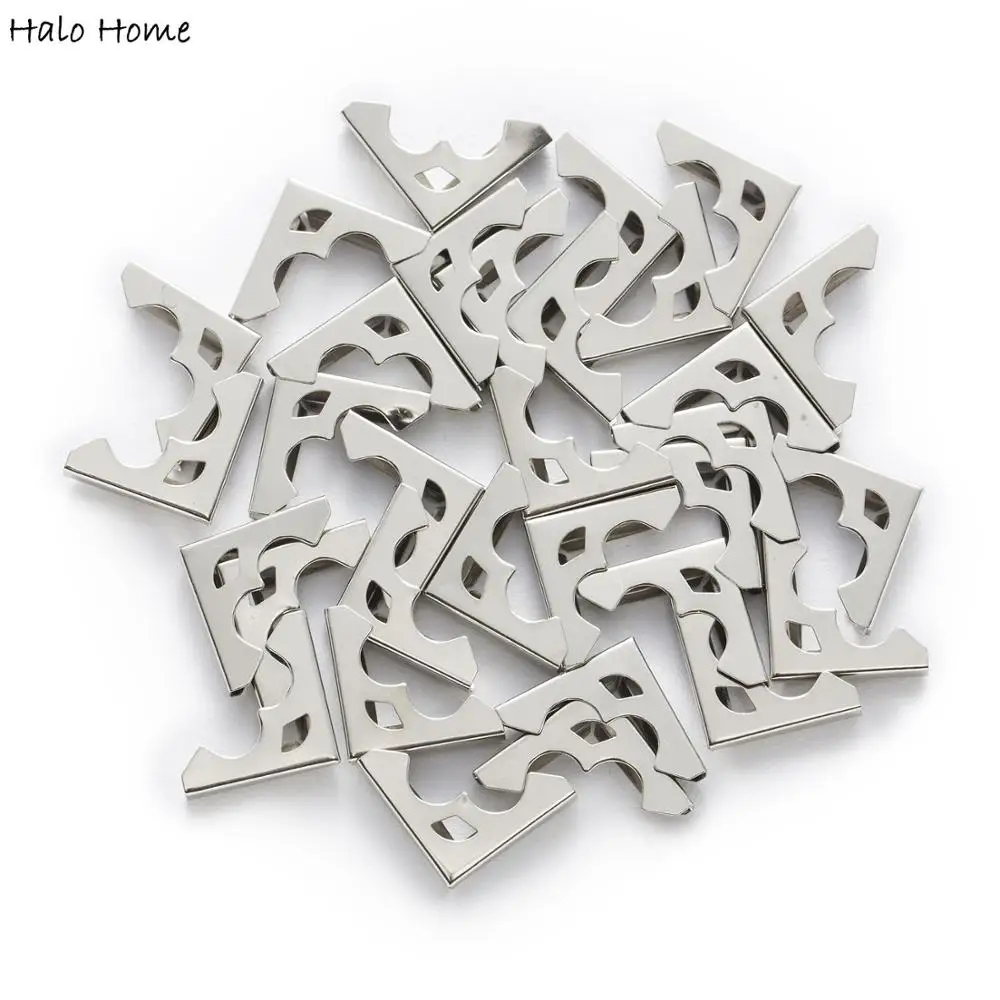 50 Piece More Color  Hollow Book Scrapbooking Metal Corner Protectors Box Bags Albums Folders Side 17mm(5/8\