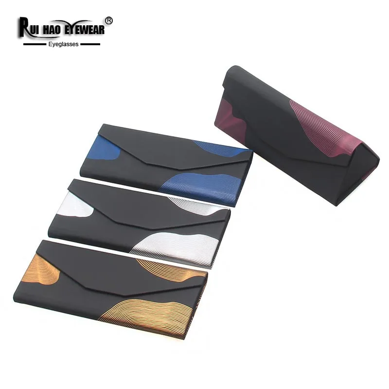 Unisex Triangle Glasses Box Optical Eyeglasses Case 4 Color Spectacles Case Eyewear Accessories