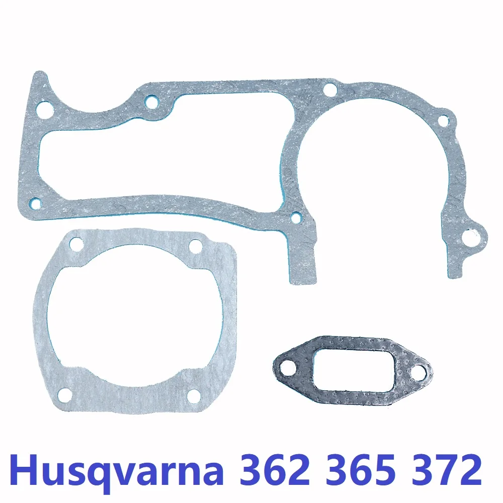 10 Sets Crankcase Cylinder Muffler Gasket Kit For Husqvarna 362 365 371 372 371K 375K Chainsaw 503627201, 503961501, 503775901