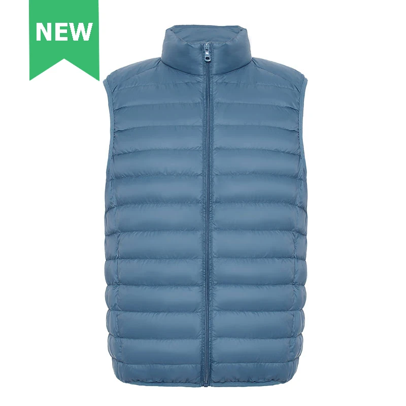 Man 90% Duck Down Vest Ultra Light Gielt Casual Waistcoat Spring Autumn Light Down Jacket Male Good Quality