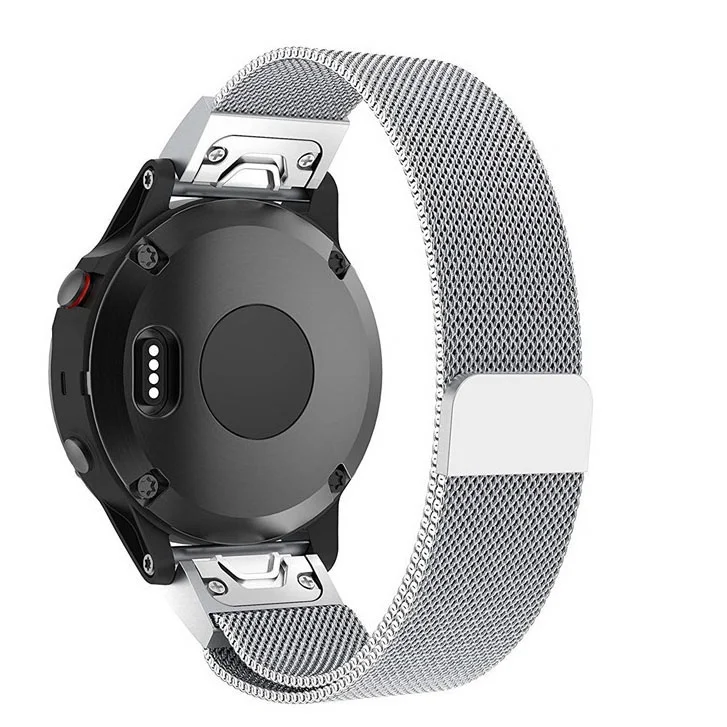 Correa de liberación rápida para Garmin Fenix 5X Plus 5 Fenix 6X Pro 6 3 HR Forerunner 935, banda de Metal milanesa de acero inoxidable