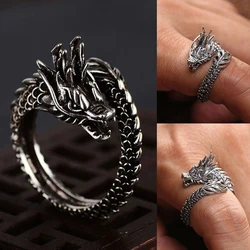 Milangirl Fashion Dragon Rings Punk Rings  Ring Adjustable Ring Jewelry Free Size Finger For Man Women