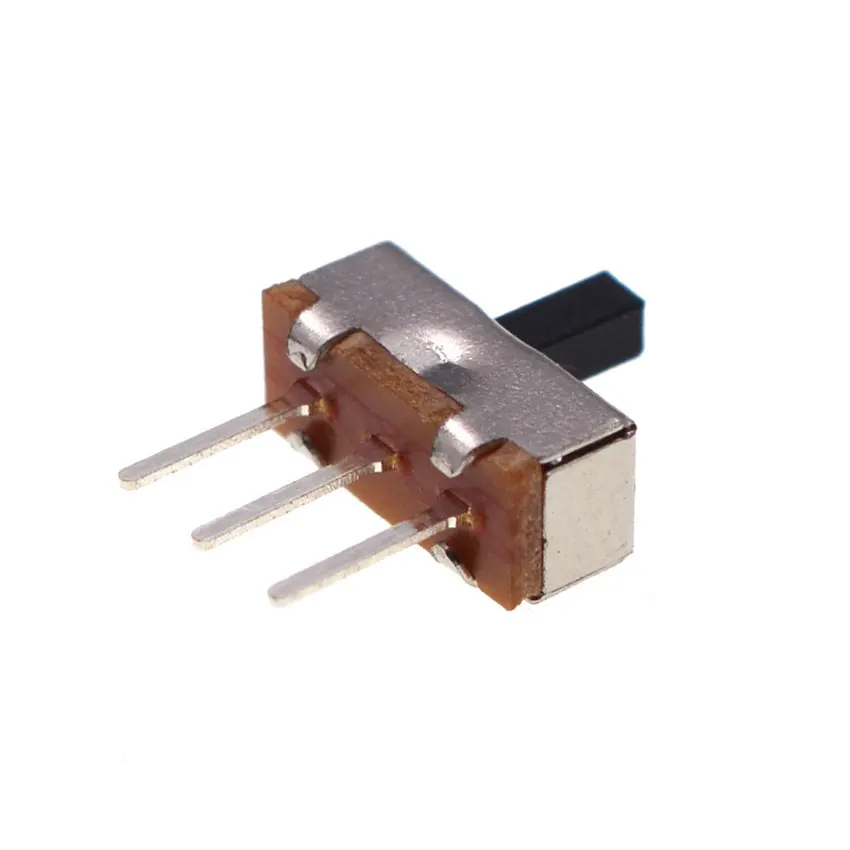 Cltgxdd 10pcs SS12D00 Interruptor ON-OFF Mini Slide Switch 3Pin 1P2T 2 Position Toggle Switch Handle Length : 2MM/3MM/4MM/5MM
