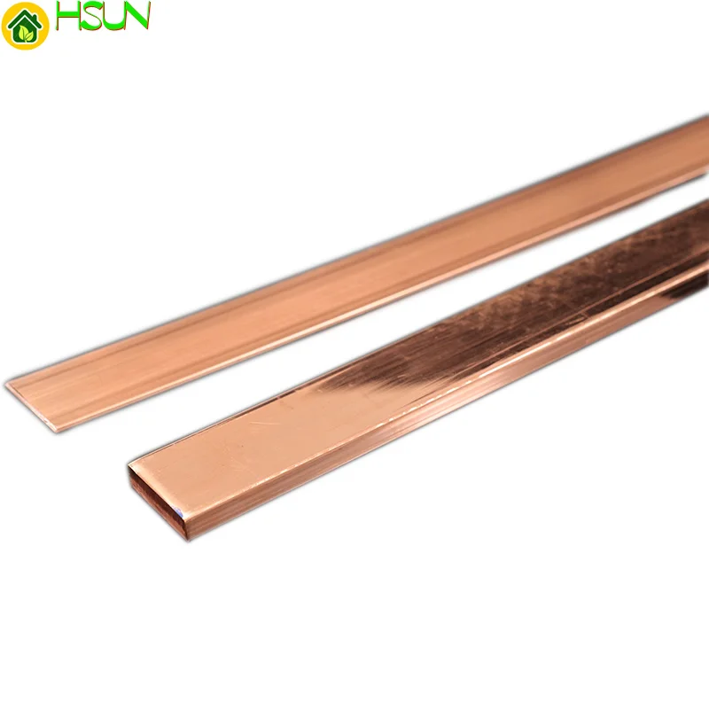 

Copper Strip Flat Square Red T2 Copper Strip Conductive Grounded Copper Strip Purple Copper Bus Strip Tin Plated Copper Strip