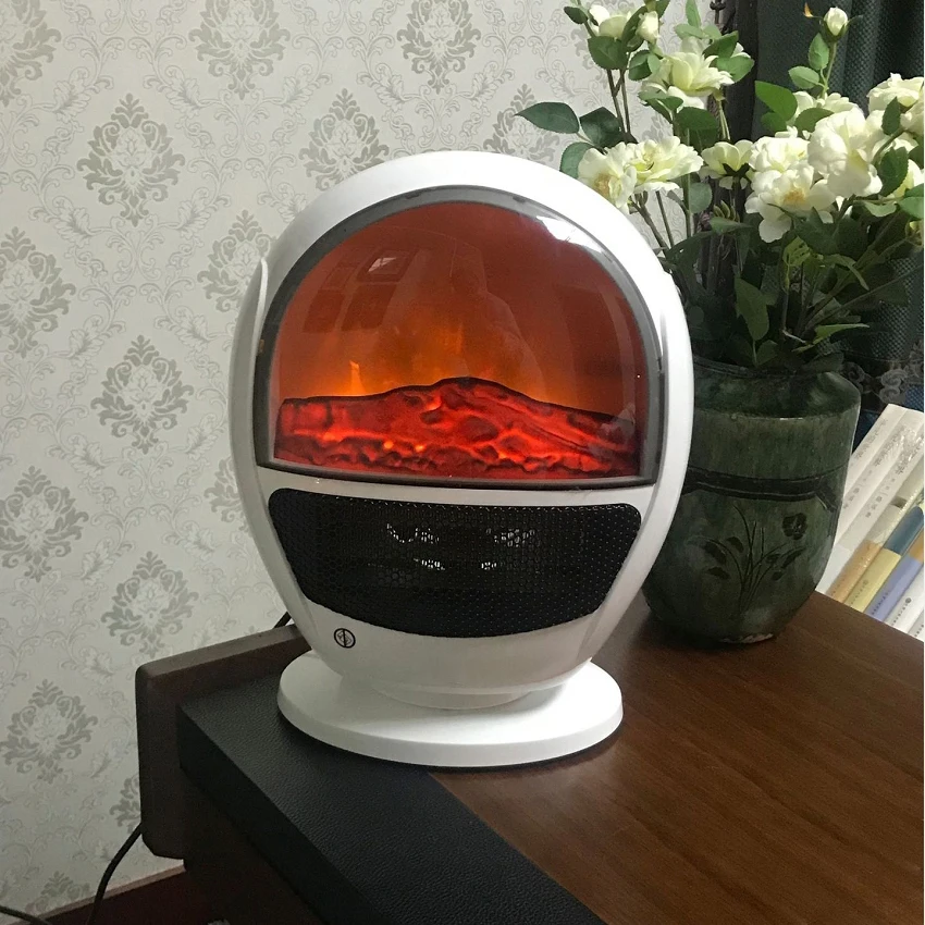 

Simulated Flame Furnace Heater Warm Air Fan Heater Household Electric Heater Room Warmer For Home Room Office Decorative 220V