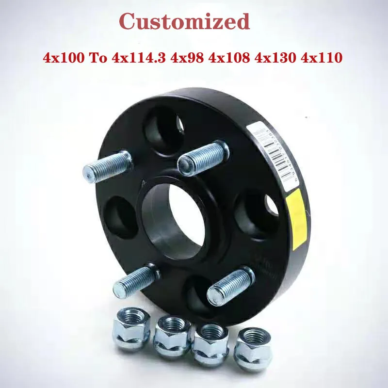 Customized Conversion Wheel Spacers Aluminum Wheel Spacer Adapter Kit 4x100 To 4x114.3 4x98 4x108 4x130 4x110 Separadores