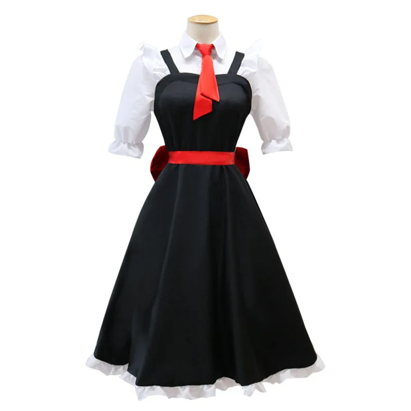 New Anime Miss Kobayashi\'s Dragon Maid Tohru Cosplay Costume For Women Lacauch Kobayashi Holiday Party Maid Uniforms Costume Wig