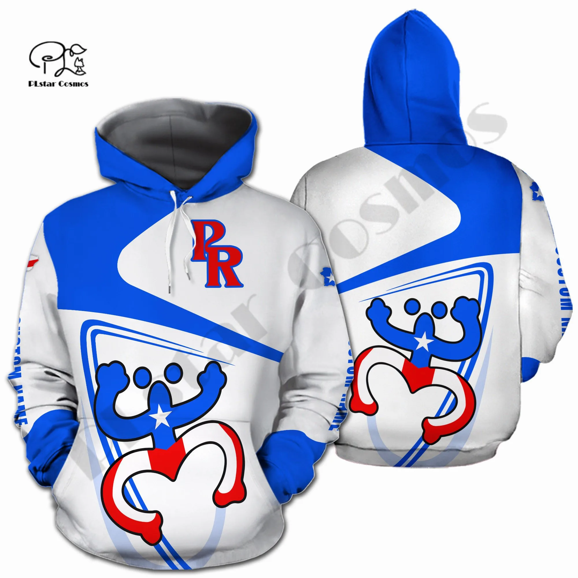 

PLstar Cosmos 3DPrinted Newest Puerto Rico Flag Frog Map Custom Name Unique Unisex Streetwear Harajuku Hoodies/Sweatshirt/Zip -3