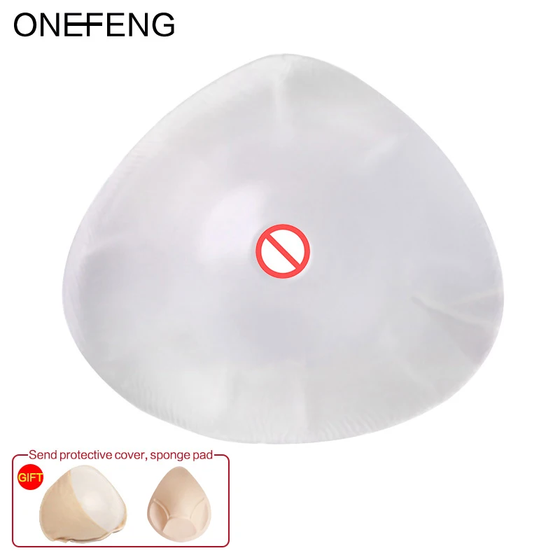 ONEFENG Triangular Shape 150-1000g/pc Silicone Breast Form Woman Fake Boob Artificial Breast Prosthesis Tits for Mastectomy