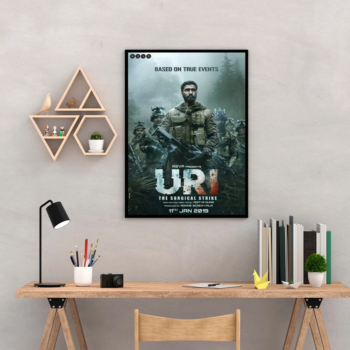 Uri The Surgical Strike Classic Movie Poster Canvas Print Home Decoration Wall Painting ( No Frame )