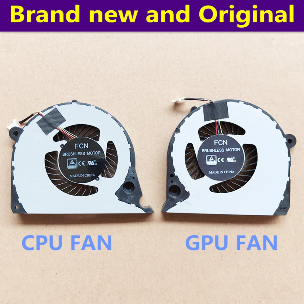 GPU de cpu original para Dell Inspiron G7, ventilador de refrigeración 7000, 7577, 7588, G5-5587, P72F, 2 ventiladores JJCP, FJQS, DC5V, 0.5A, FJQT, novedad