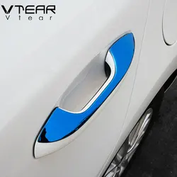 Vtear For Kia Rio 4 X-line door handle cover trim Chromium bowl pull chrome car-styling Exterior decoration Accessories 2017-19