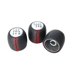5 6 Speed Car Gear Shift Konb Leather Shifter For ALFA ROMEO 147 For SPIDER 2005 2006 2007 2008 2009 2010 2011