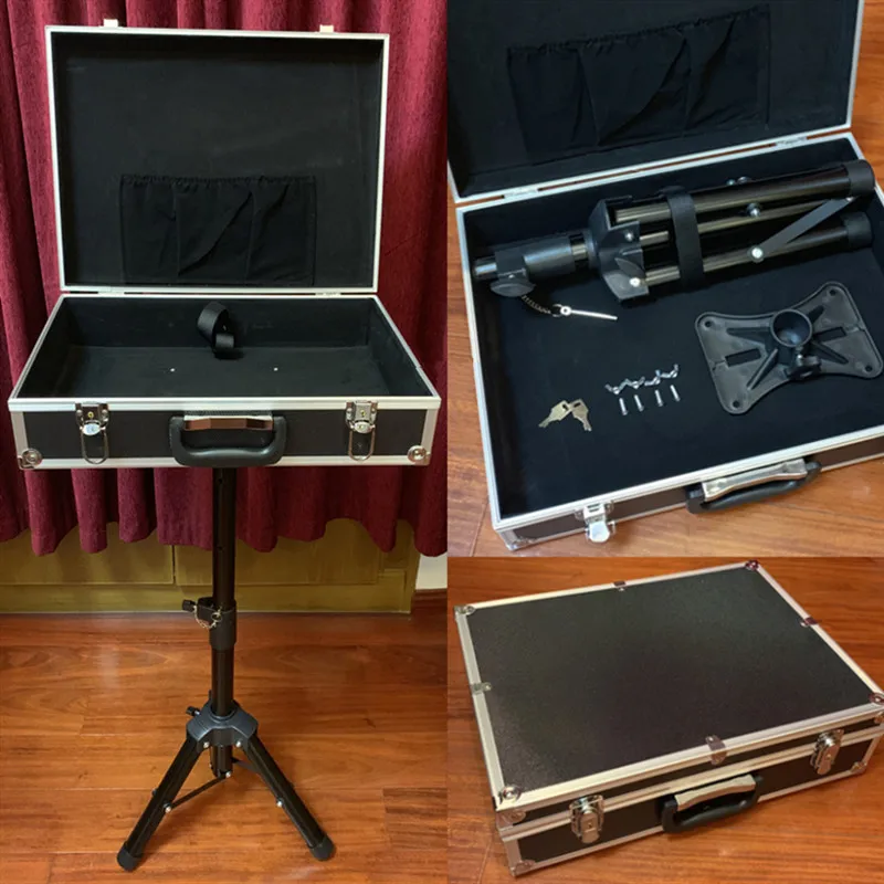 Carrying Case with Triangle Table Base (46*35*12.8cm) Stage Magic Tricks Accessories Gimmick Props Professional Magicians Table