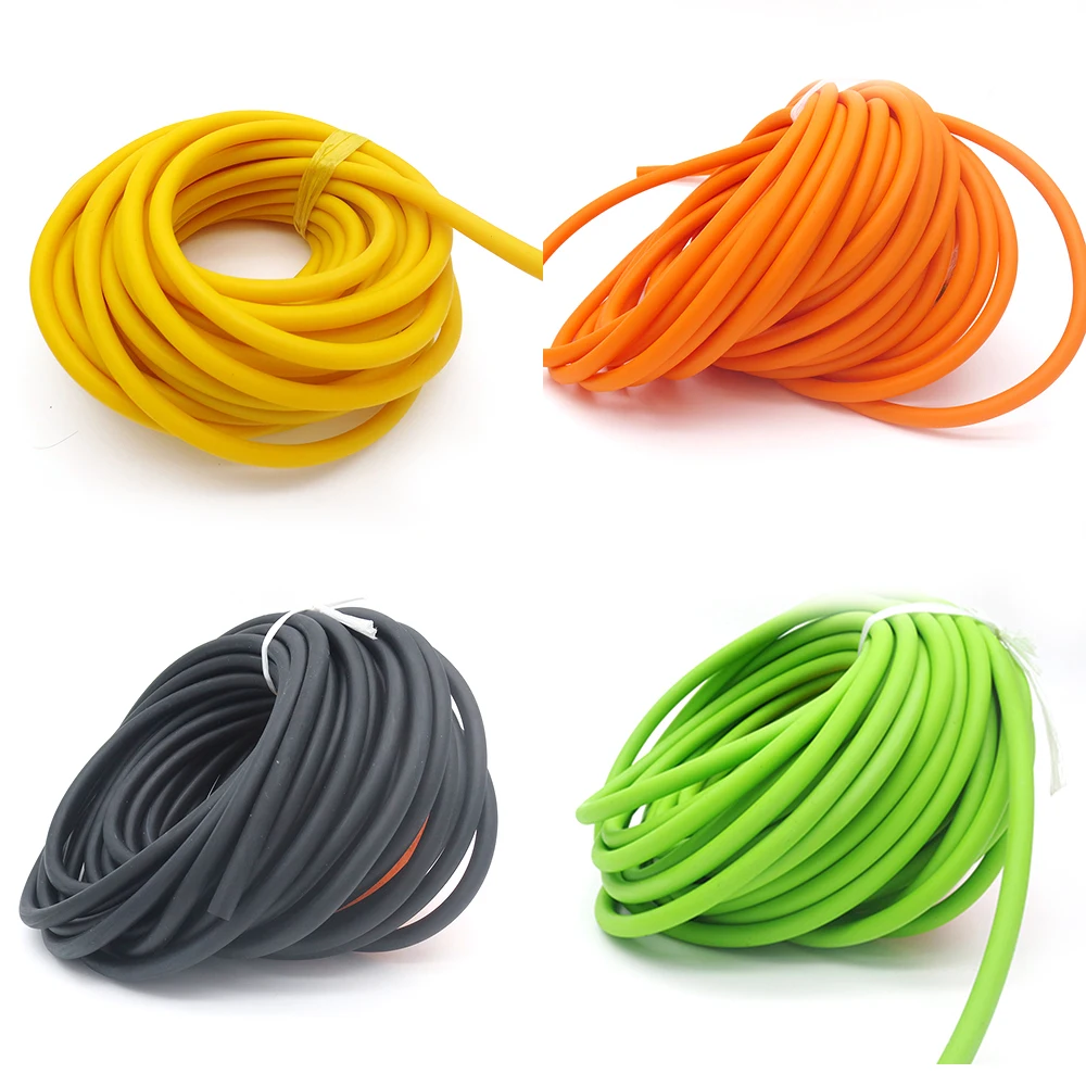 Resistance Band 10M A Piece Size 3060 3070 4070 Natural Rubber Band Latex Tube Pull Rope  Tourniquet Rope  exercise bands