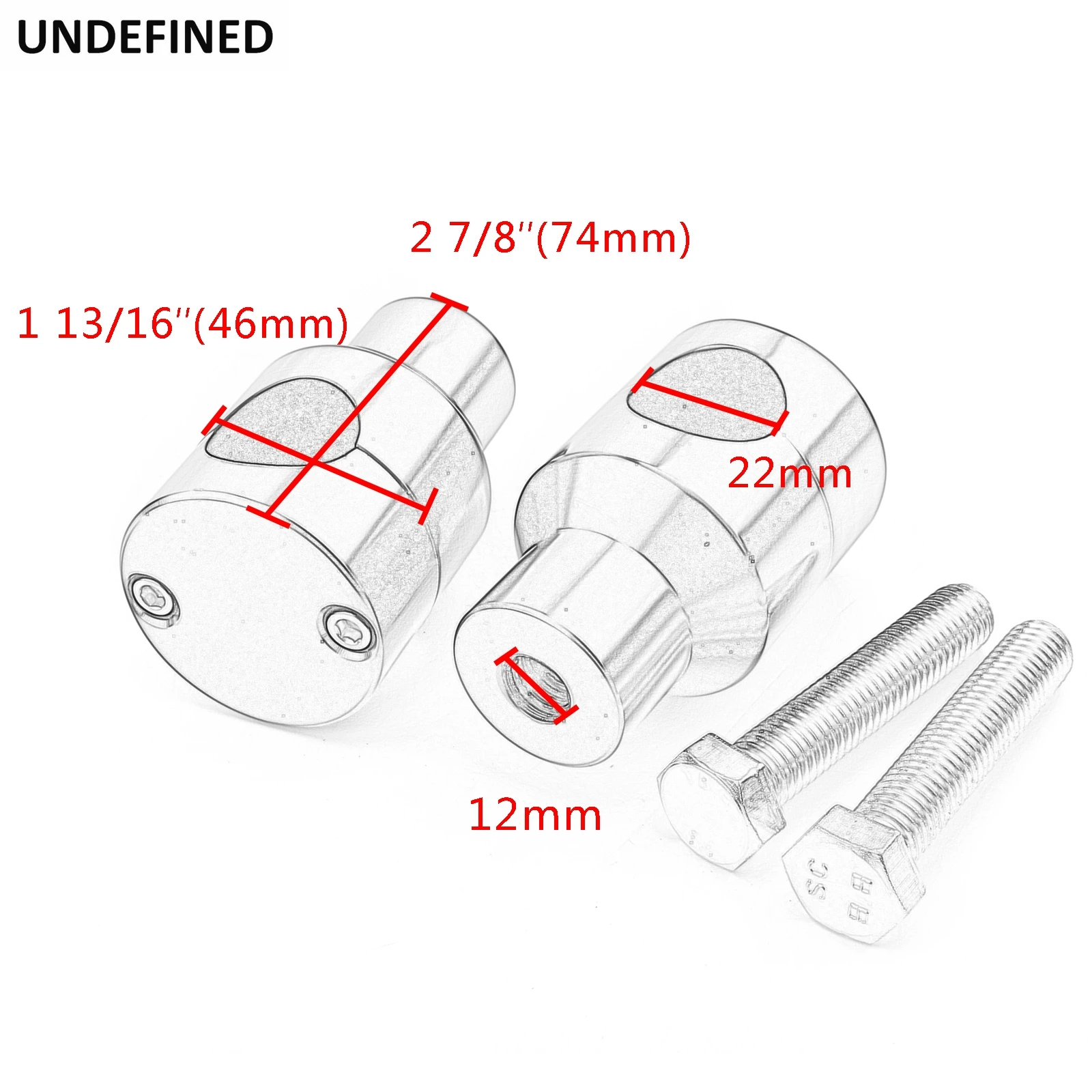 2X Motorcycle 7/8" 1" Handlebar Riser Clamp Aluminum For Harley Custom Springer Bobber Chopper 22mm 25mm Handle Bar Black/Chrome