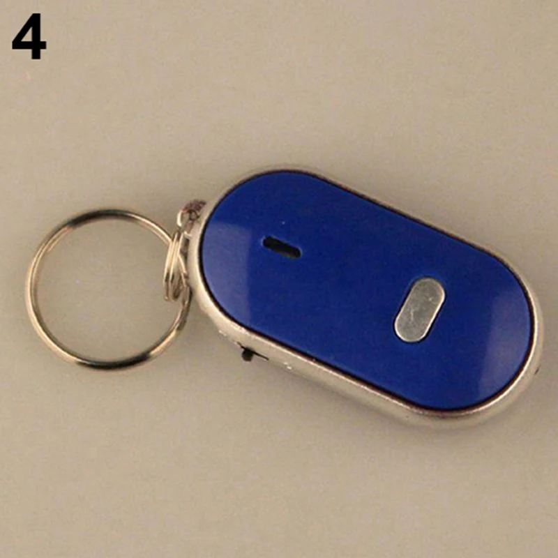 Unterstützung Dropshipping Anti-Verloren LED Key Finder Finden Locator Keychain Pfeife Signaltöne Sound Control Taschenlampe