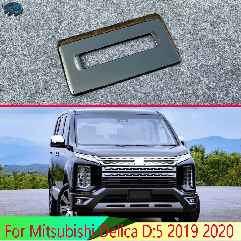 

For Mitsubishi Delica D:5 2019 2020 Car Accessories Piano Black Rear air conditioning adjustment box special decoration