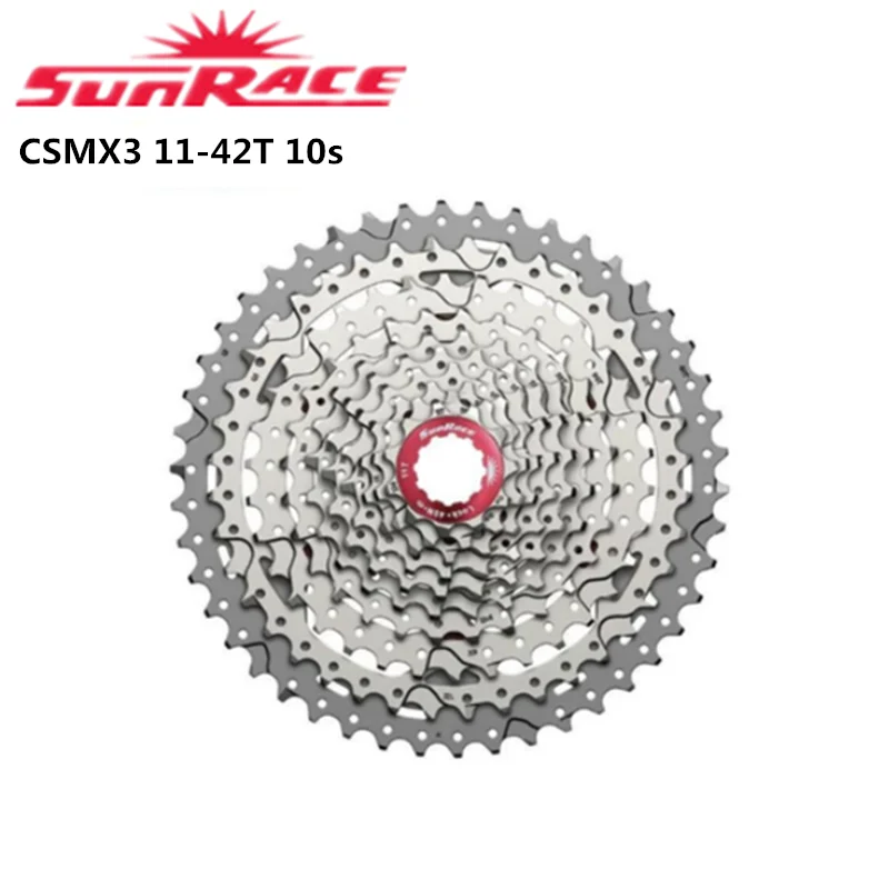 SunRace CSMX3 CSMS1 CSMS2 CSMS3 CSRX0 10s Cassetta Bici Ruota Libera Pignone Cassetta Bicicletta 11-25T 11-36T 11-40T 11-42T 11-46T