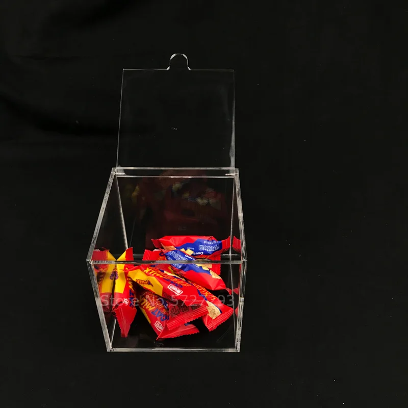 

1pcs Acrylic Candy Box Clear Chocolate Plastic Wedding Gift Party Favor Box Pastry Container Packing Storage Boxes