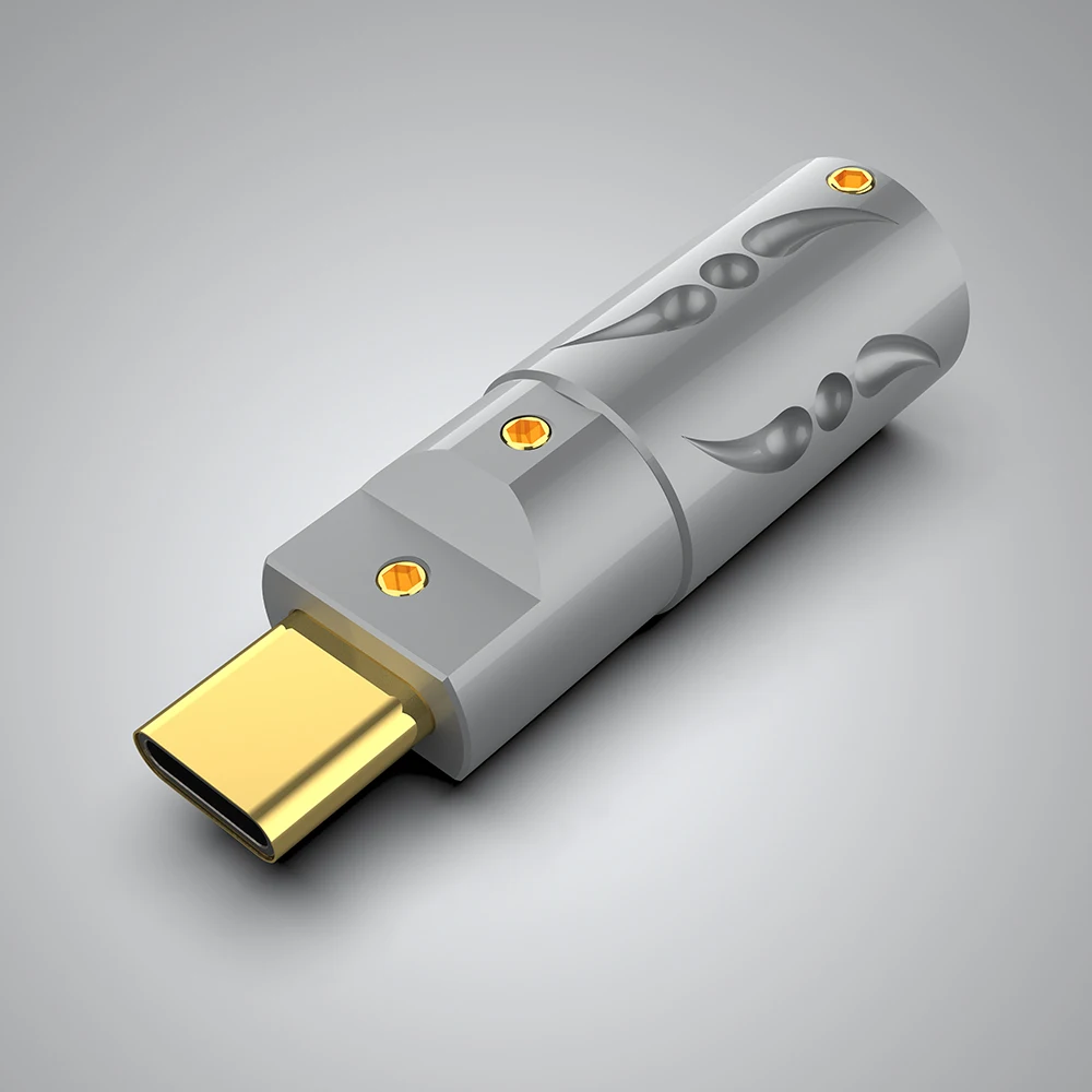 

VIBORG VT08 Gold Plated Type C Type-C USB C 3.1 High End USB Connector Brass Male Plug Welding Type USB-C for DIY USB Cable