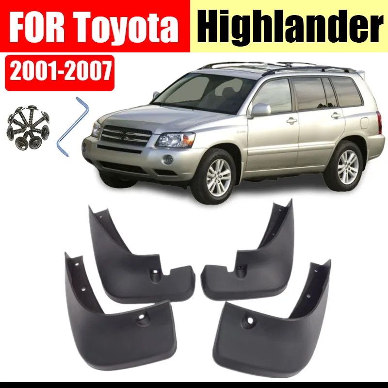 

Брызговики для Highlander, грязеотталкивающие щитки для Highlander, аксессуары для автомобиля, передние и задние